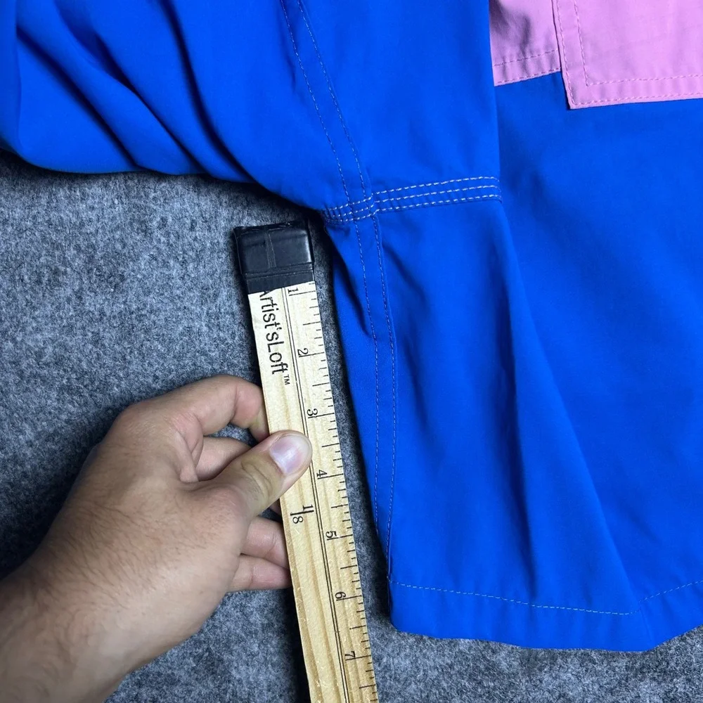 Quiksilver Board Shorts Pink Blue Color Block Swim Trunks Size Large